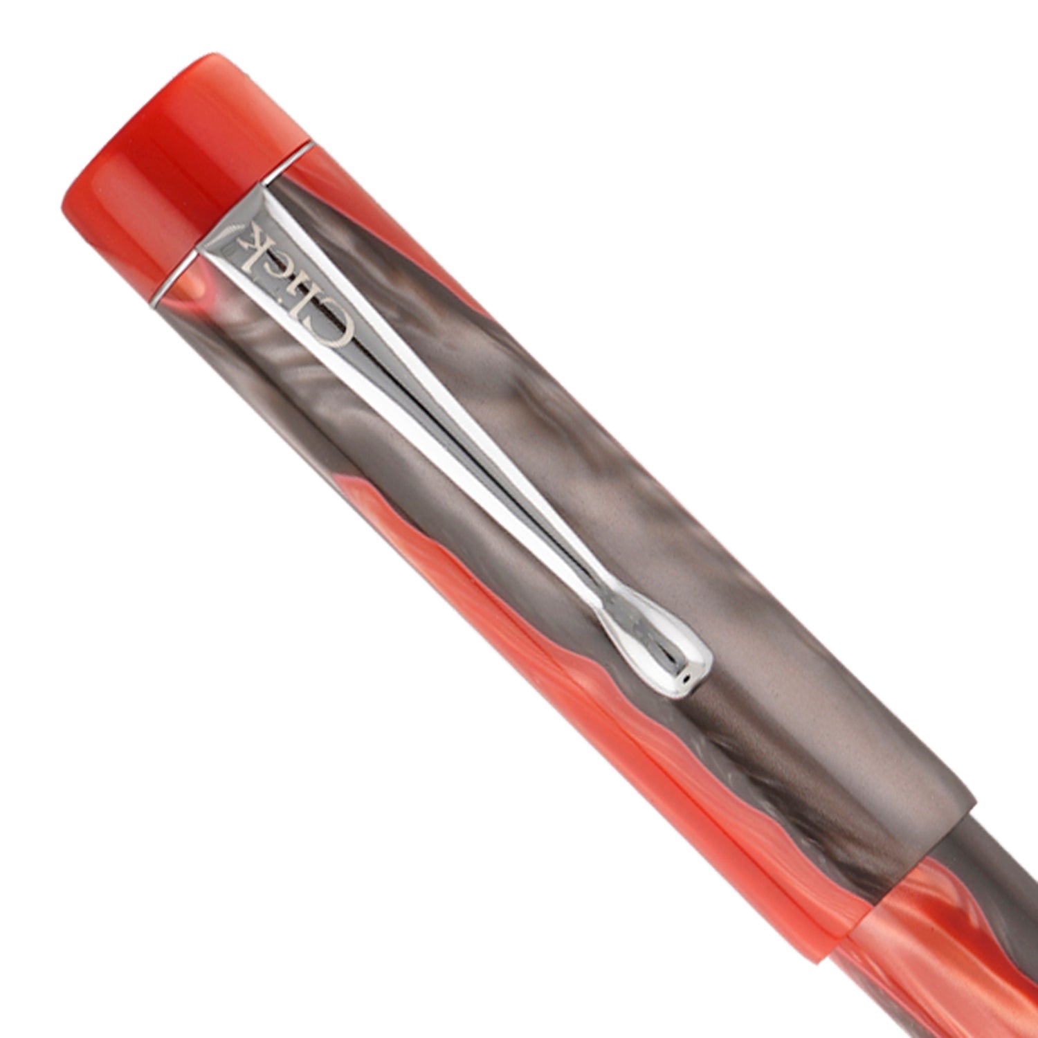 Click Century Acrylic Red Black CT Fountain Pen CLK130070RBK