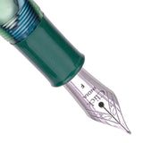 Click Falcon Acrylic Green Blue CT Fountain Pen CLK130060GBU