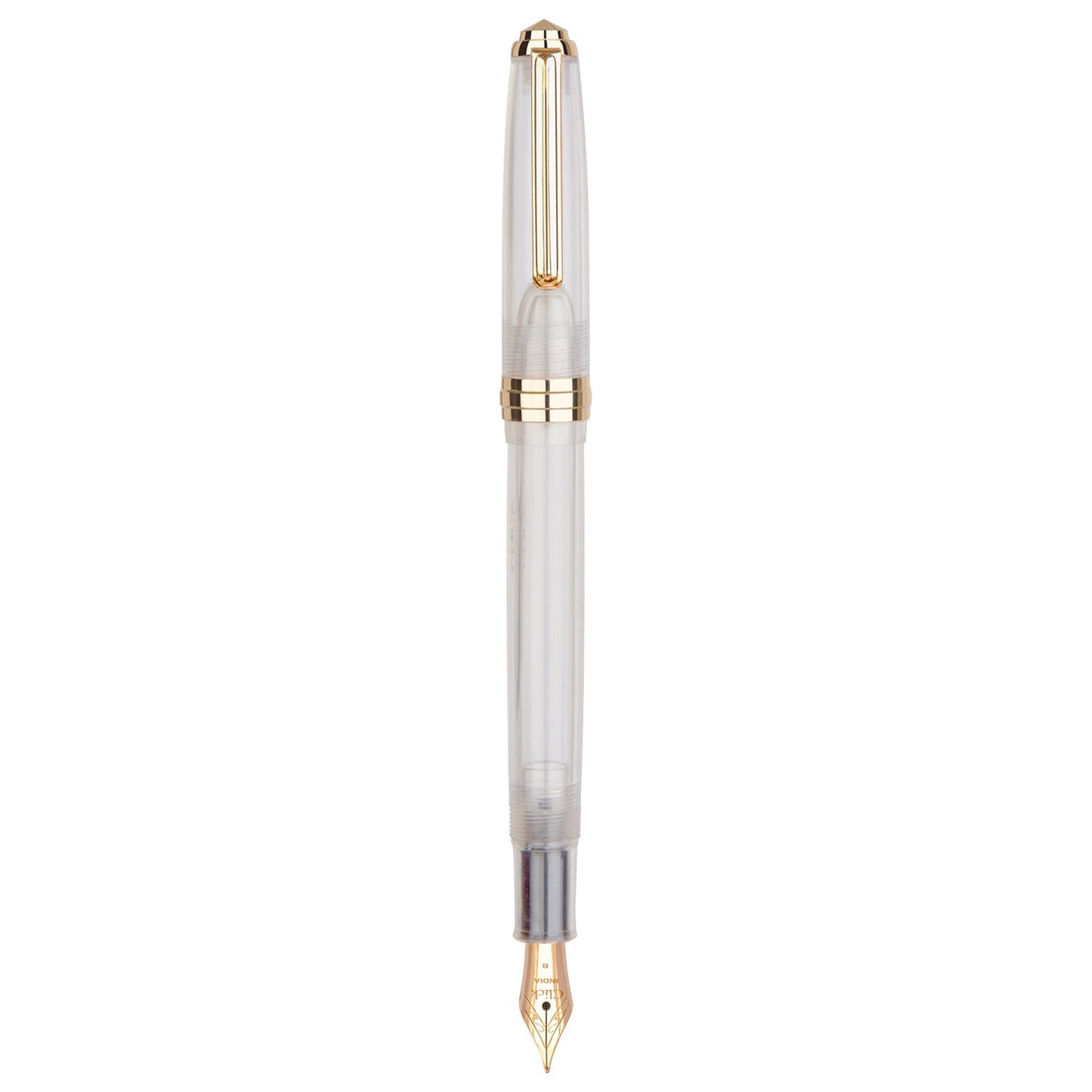Click Falcon Demonstrator White GT Fountain Pen CLK130050DW