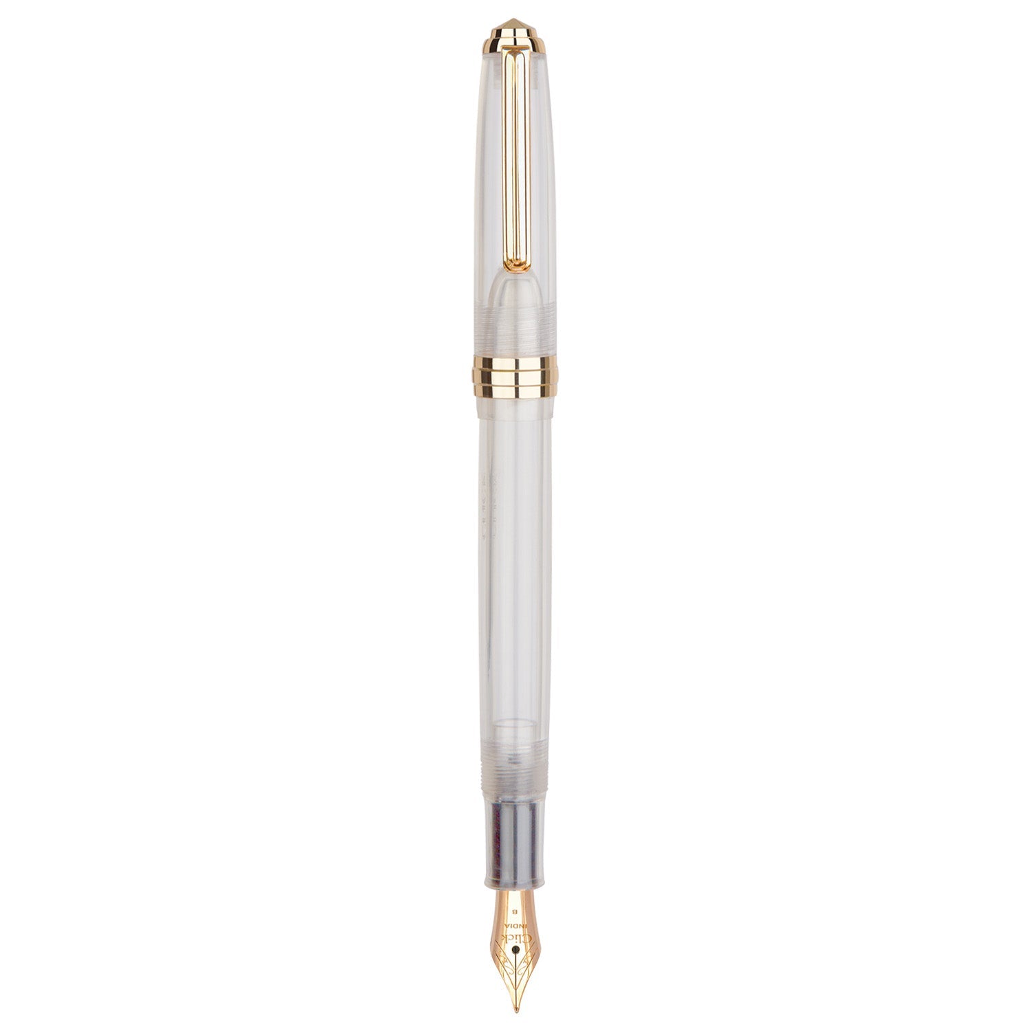 Click Falcon Demonstrator White GT Fountain Pen CLK130050DW