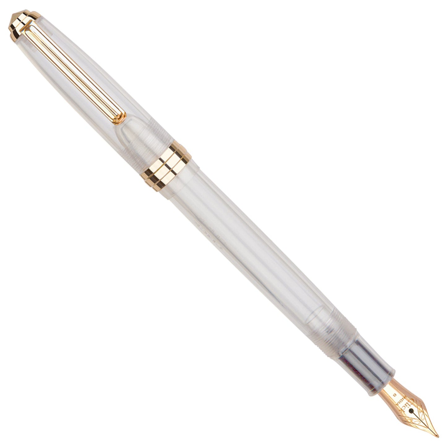 Click Falcon Demonstrator White GT Fountain Pen CLK130050DW