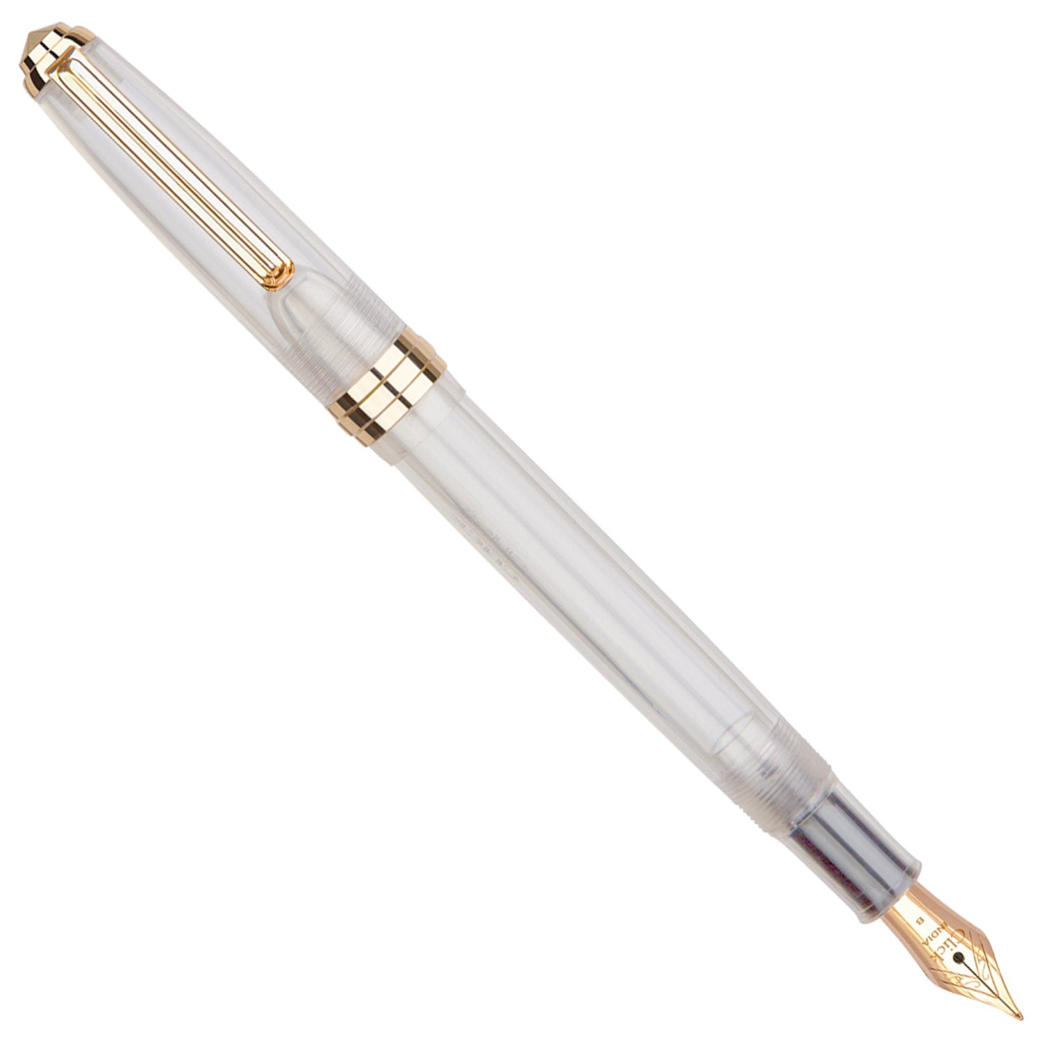 Click Falcon Demonstrator White GT Fountain Pen CLK130050DW