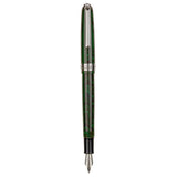 Click Falcon Ebonite Green/Black CT Fountain Pen CLK130090EGBK