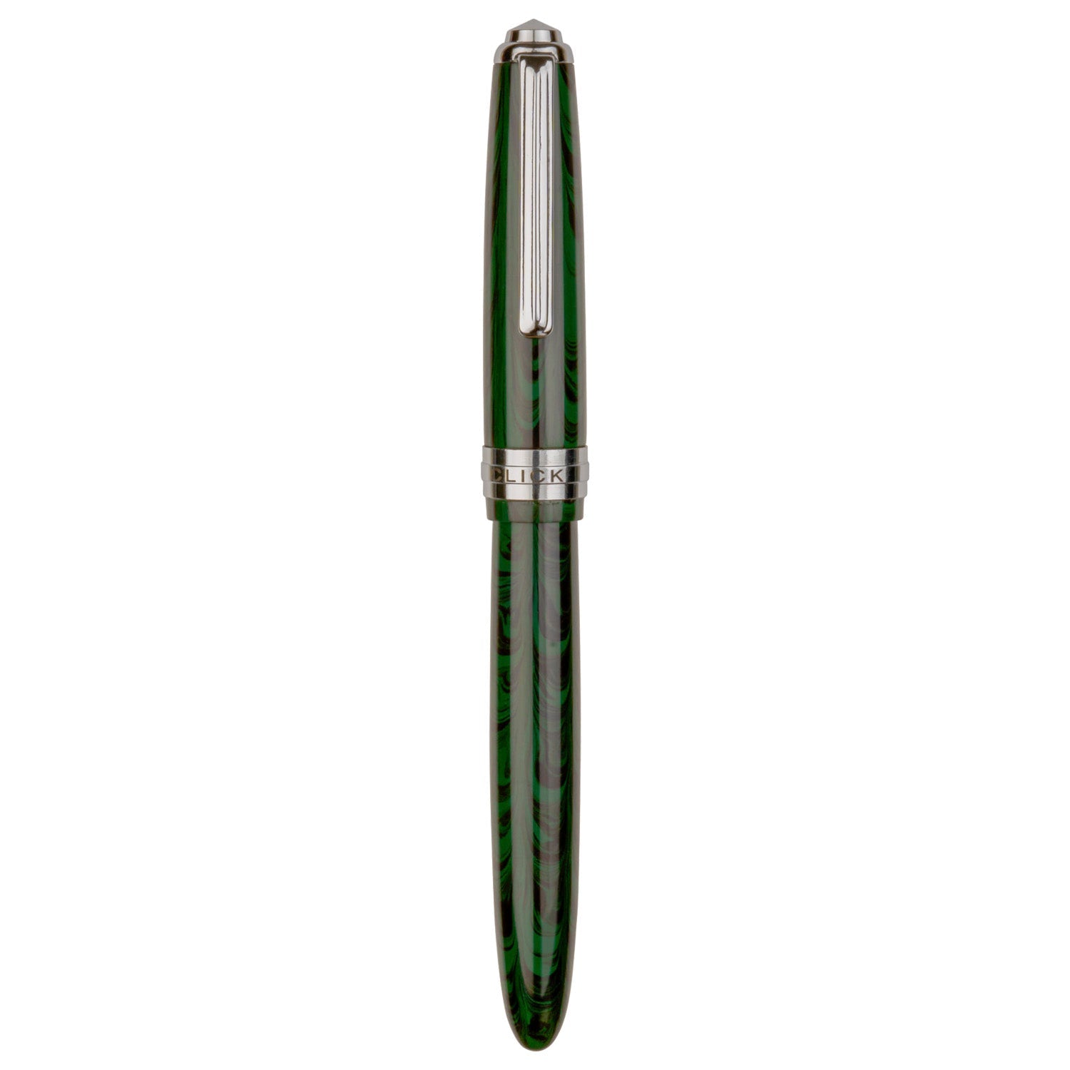 Click Falcon Ebonite Green/Black CT Fountain Pen CLK130090EGBK