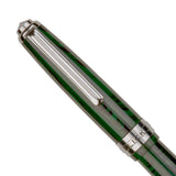Click Falcon Ebonite Green/Black CT Fountain Pen CLK130090EGBK