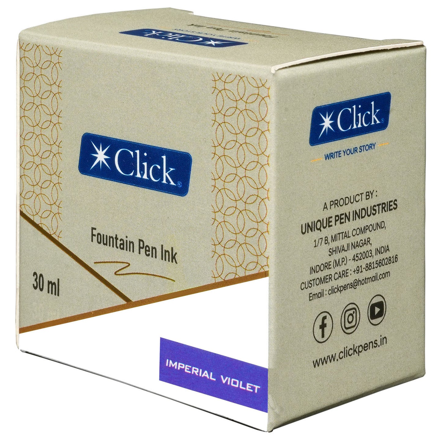Click Ink Bottle (Imperial Violet - 30 ML) CLKIN30IMV
