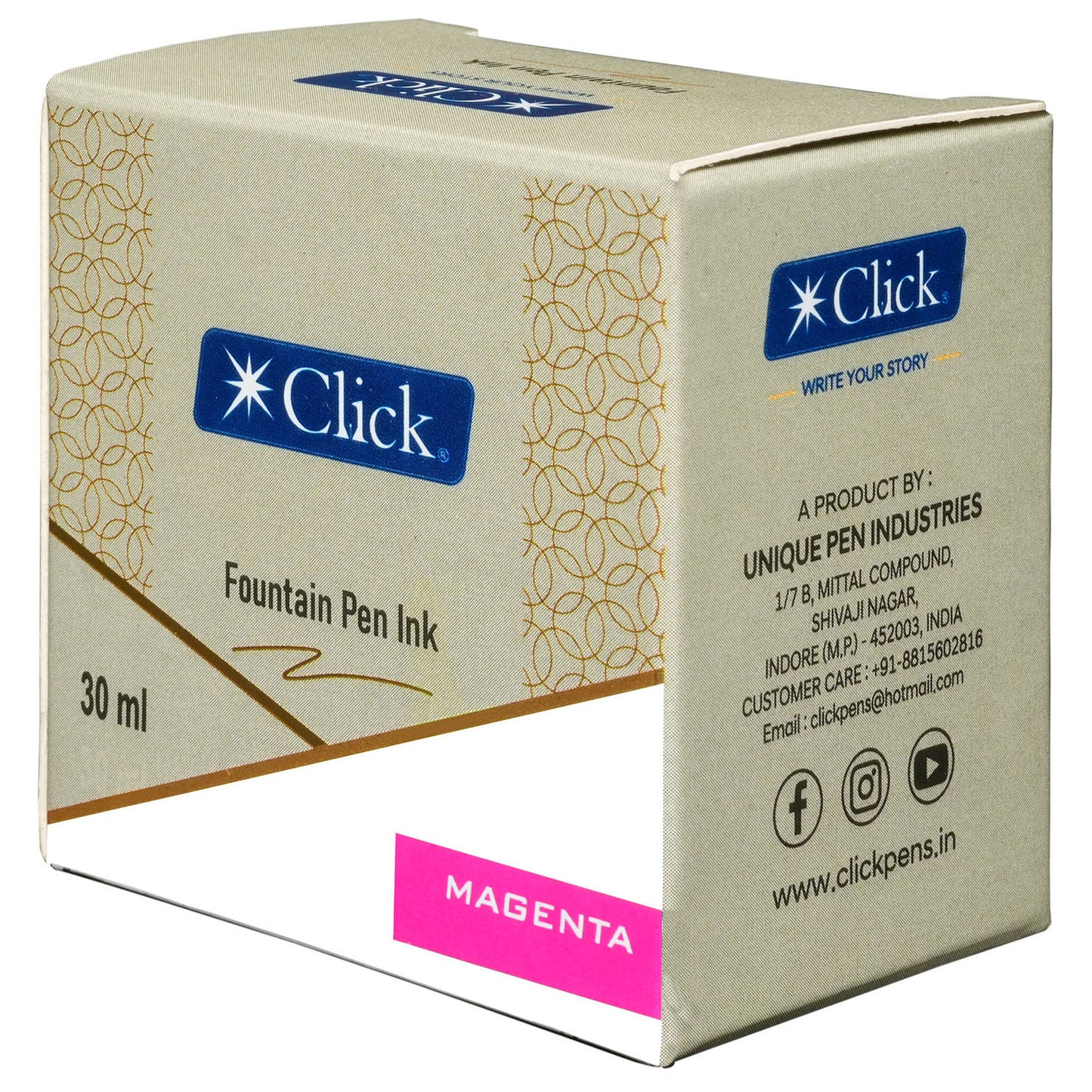 Click Ink Bottle (Magenta - 30 ML) CLKIN30MA