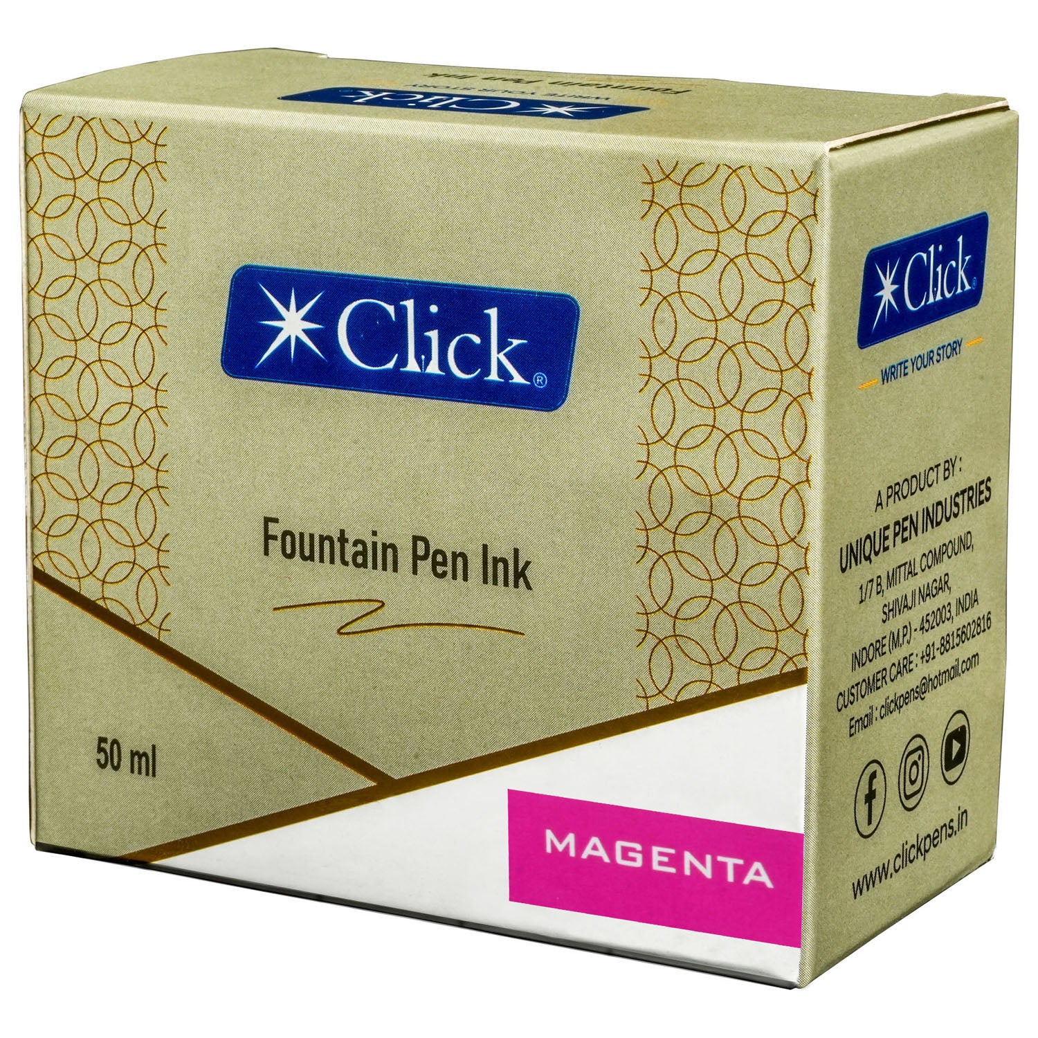 Click Ink Bottle (Magenta - 50 ML) CLKIN50MA