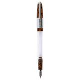 Click Retro Ebonite HT Brown/Black CT Fountain Pen CLK2500BRBK