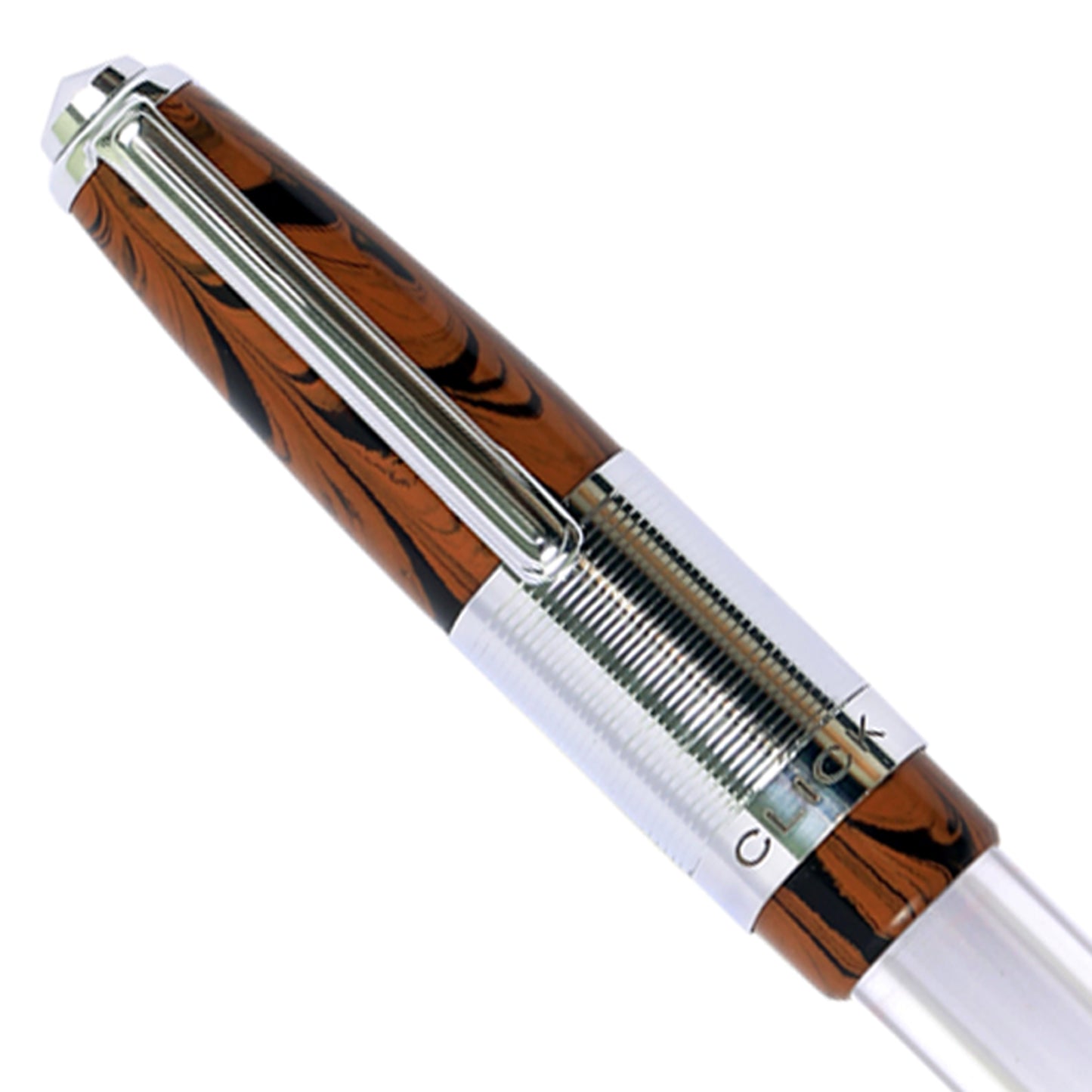 Click Retro Ebonite HT Brown/Black CT Fountain Pen CLK2500BRBK