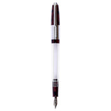 Click Retro Ebonite HT Maroon/Black CT Fountain Pen CLK2500MBK