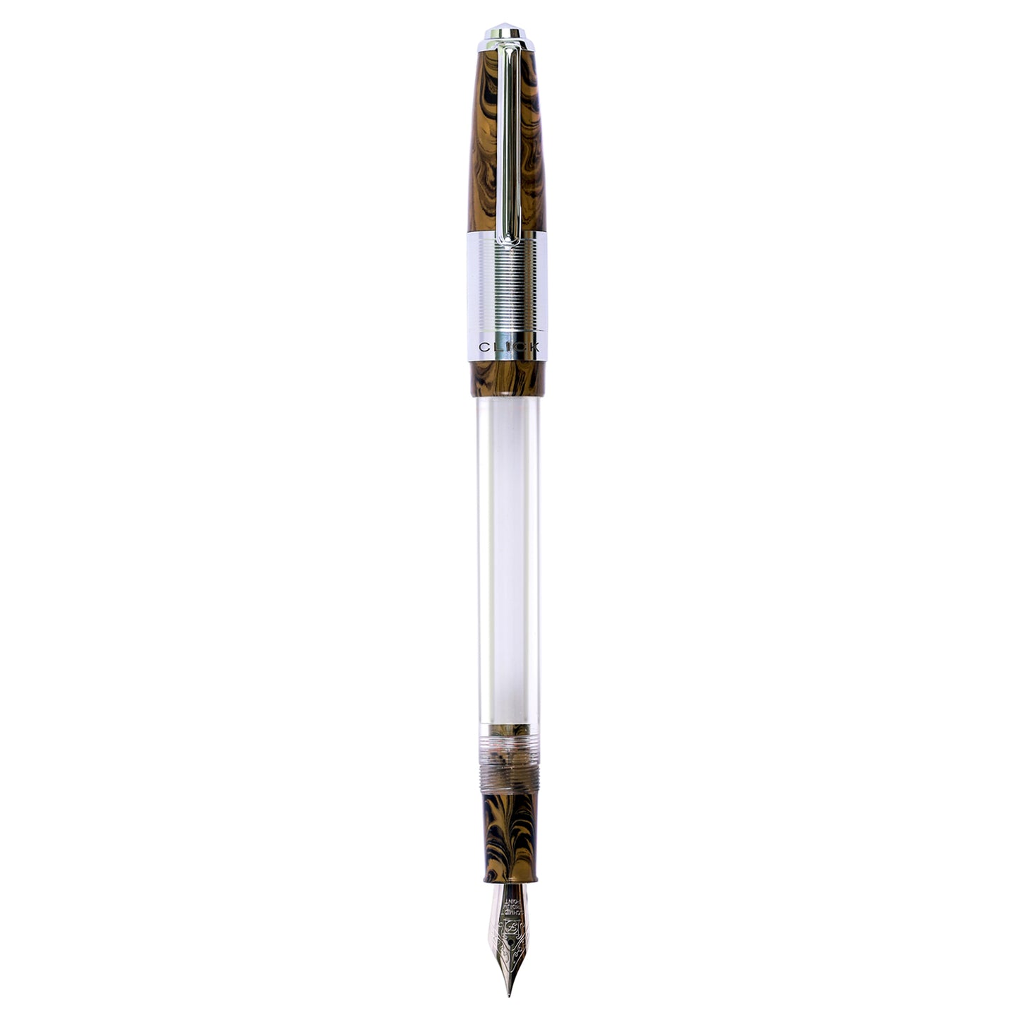 Click Retro Ebonite HT Yellow/Black CT Fountain Pen CLK2500YBK
