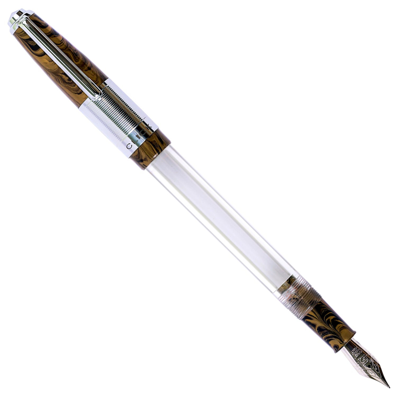 Click Retro Ebonite HT Yellow/Black CT Fountain Pen CLK2500YBK