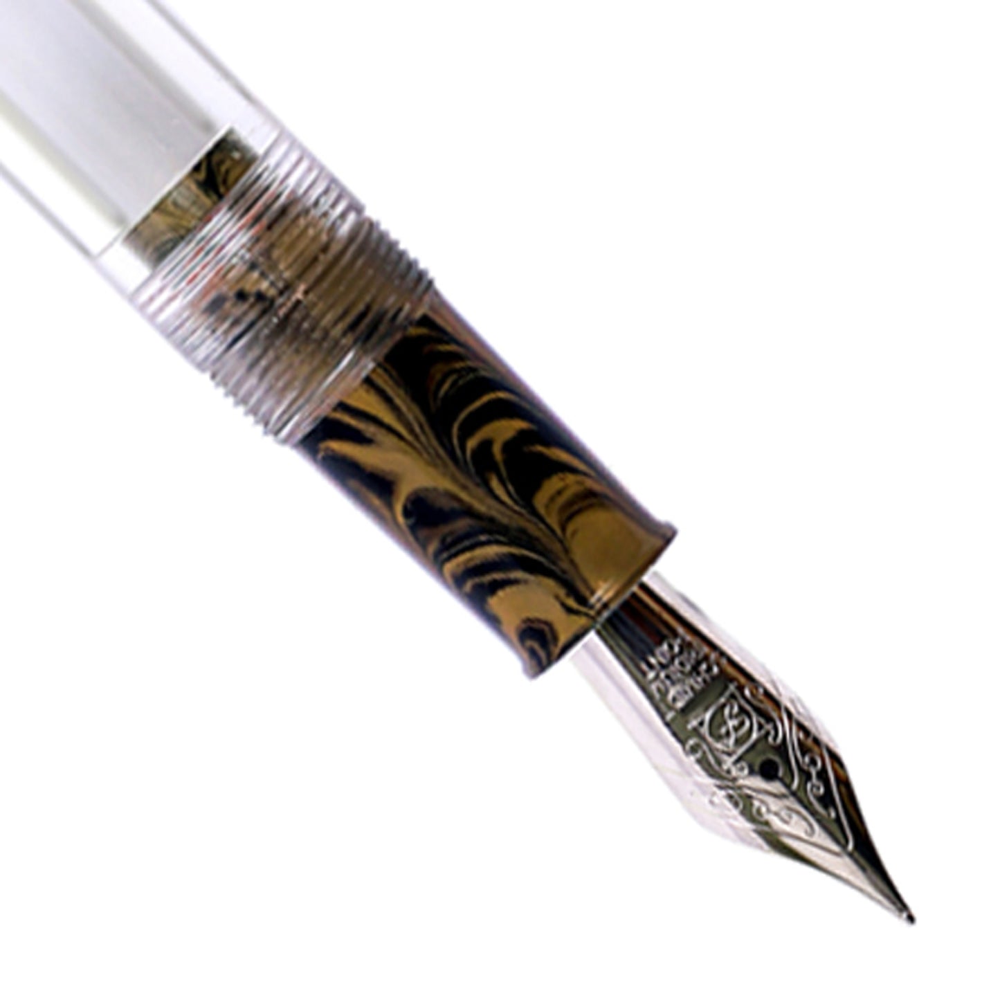Click Retro Ebonite HT Yellow/Black CT Fountain Pen CLK2500YBK