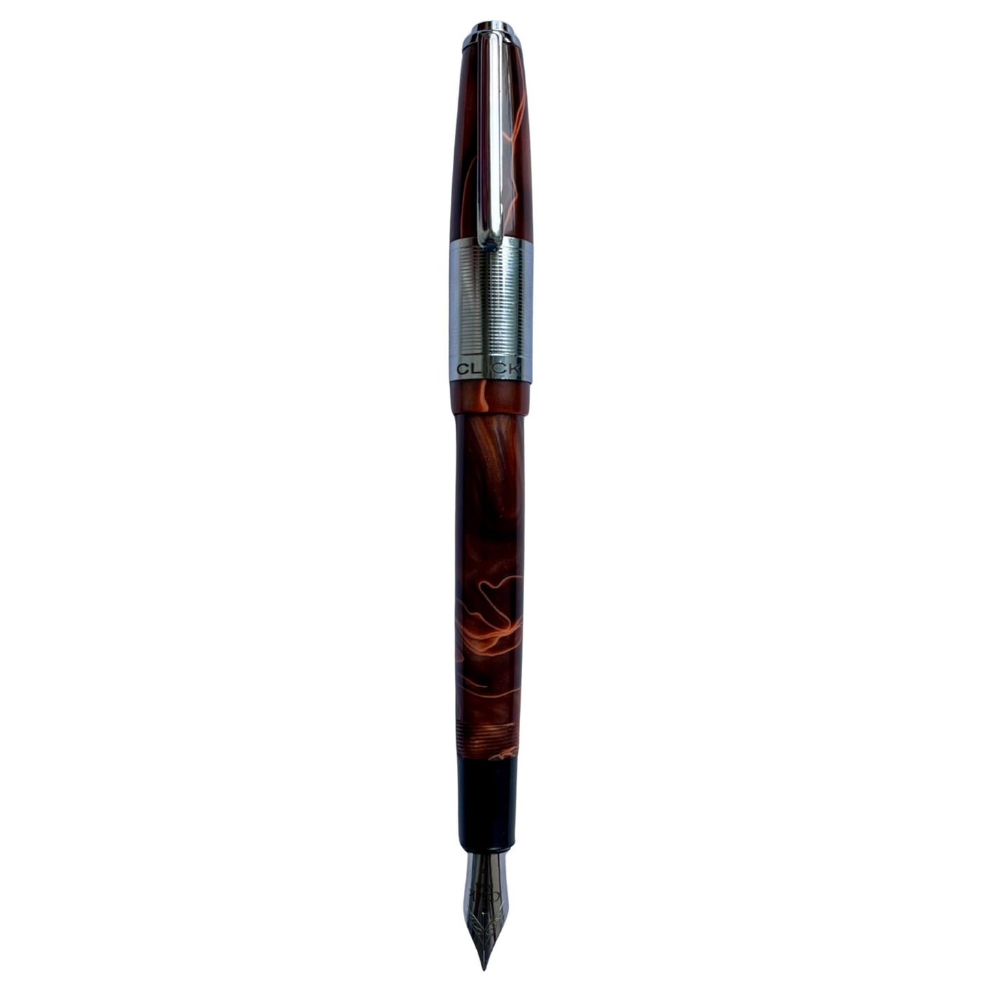 Click Retro Acrylic Brown CT Fountain Pen CLK2100BR