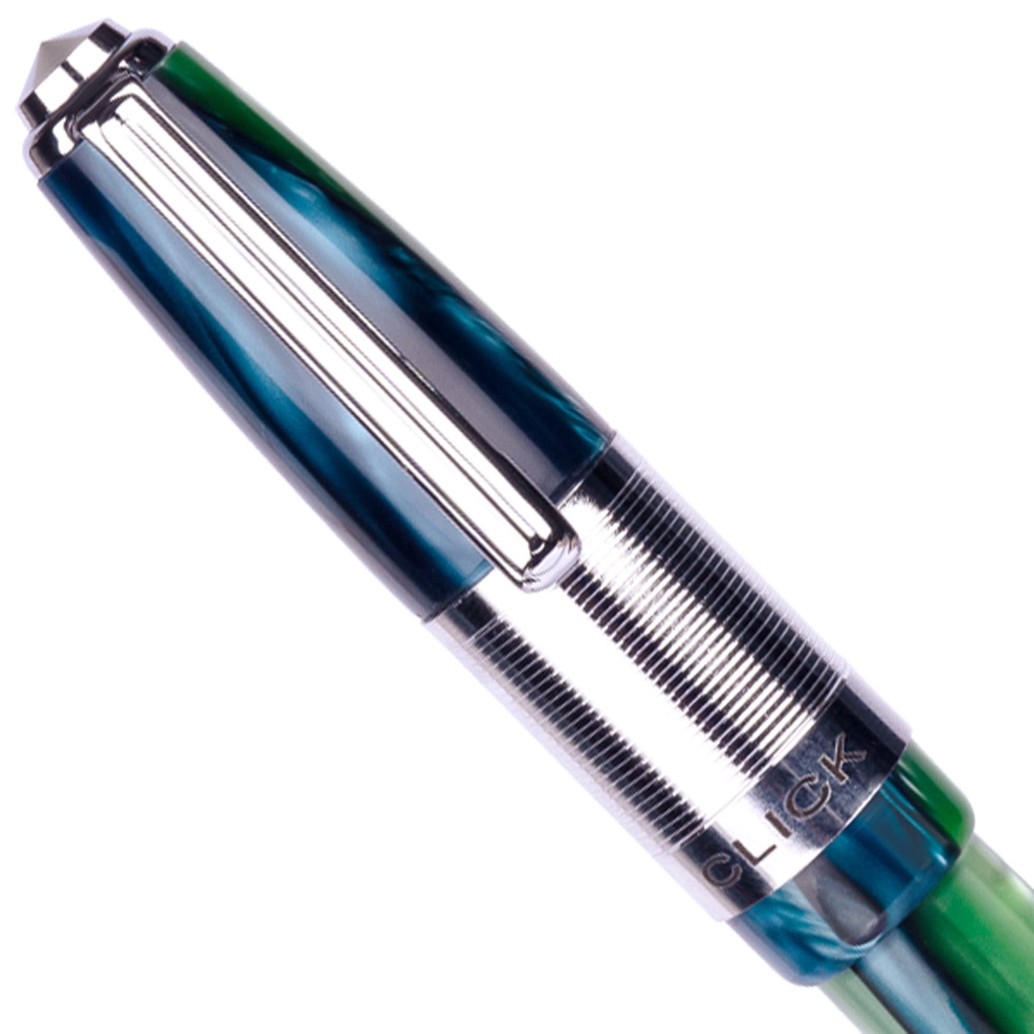 Click Retro Green Blue CT Fountain Pen CLK2100GBU