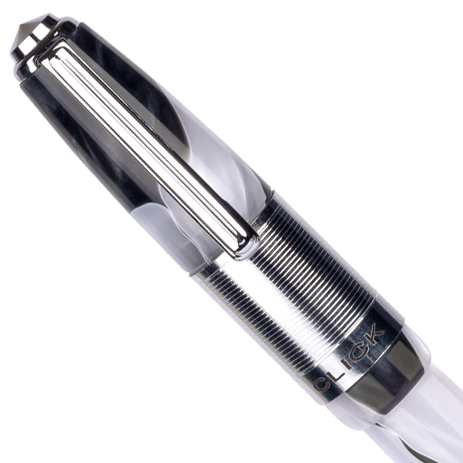 Click Retro White Black CT Fountain Pen CLK2100EBK