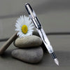 Click Retro White Black CT Fountain Pen CLK2100EBK