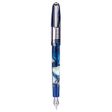 Click Retro White Blue CT Fountain Pen CLK2100WBU