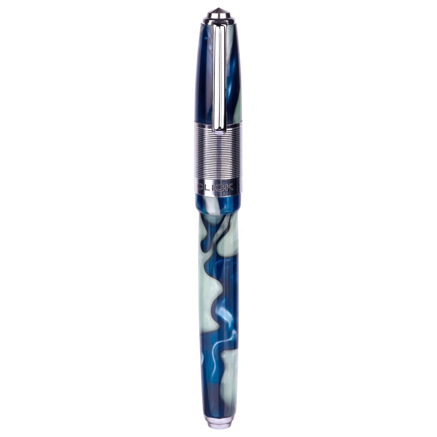 Click Retro White Blue CT Fountain Pen CLK2100WBU