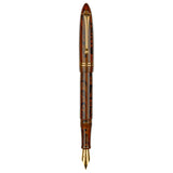 Click Yen Ebonite Brown Black GT Fountain Pen CLK13600EBRBK