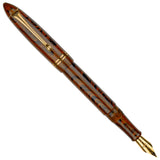 Click Yen Ebonite Brown Black GT Fountain Pen CLK13600EBRBK