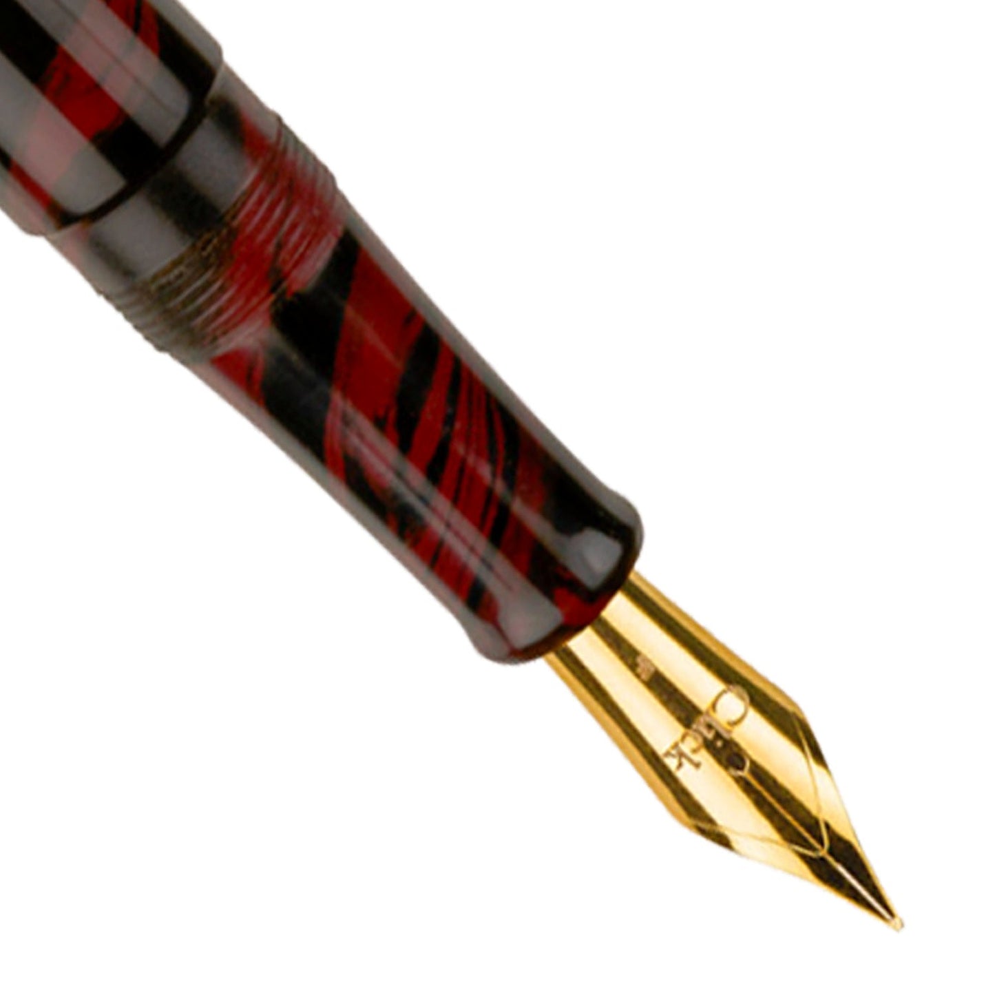 Click Yen Ebonite Maroon Black GT Fountain Pen CLK13600EMBKS