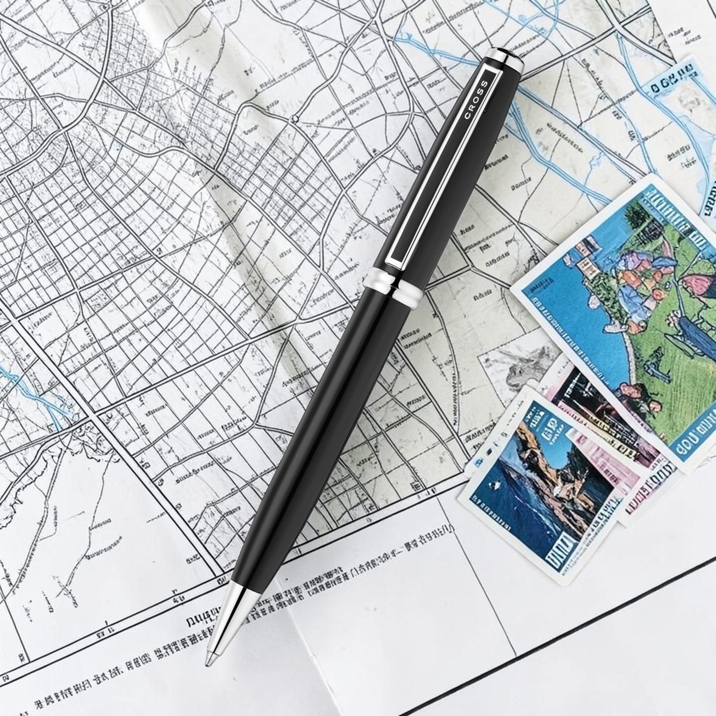Cross Ashford Glossy Black CT Ballpoint Pen AT0782-1