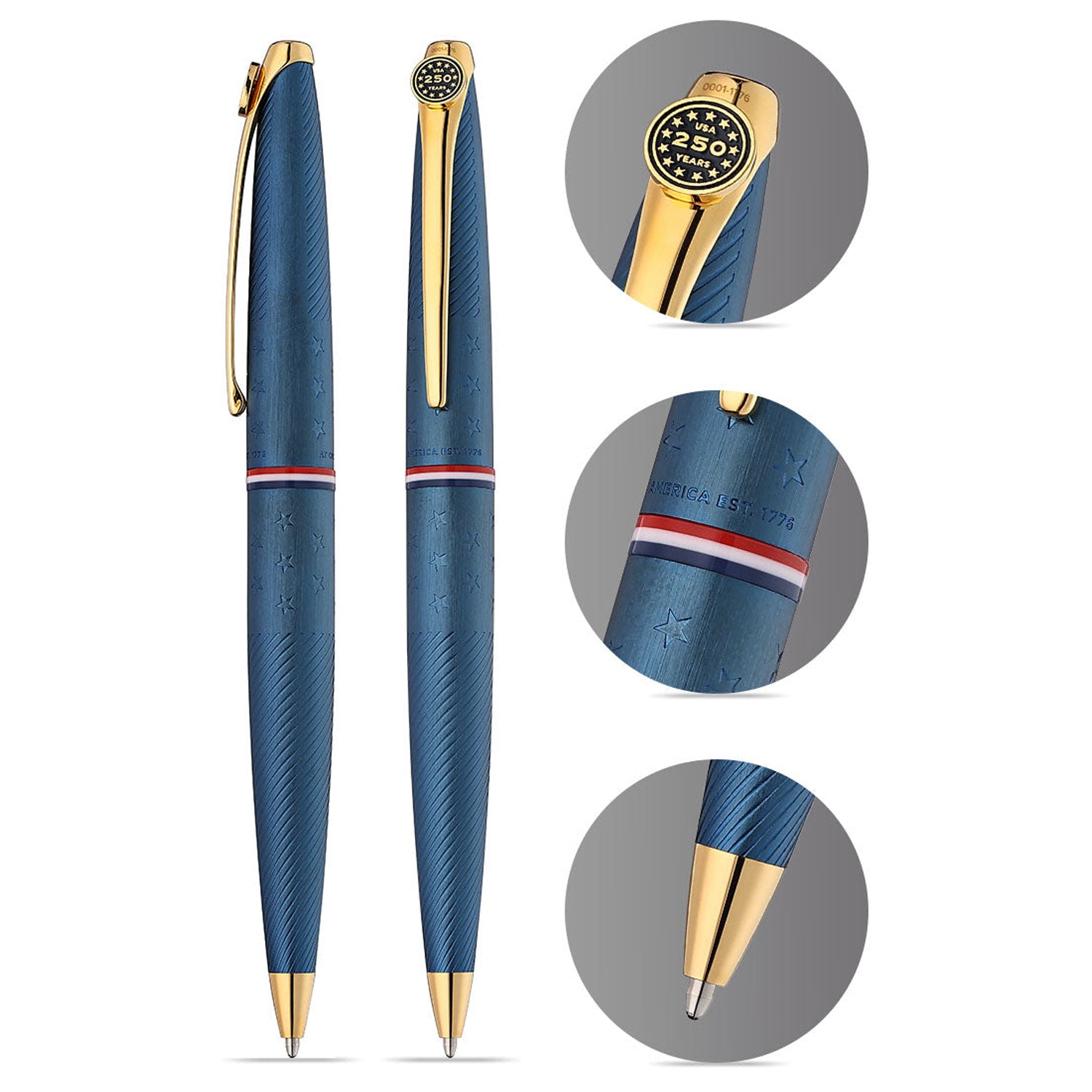 Cross ATX Americana Blue GT Ballpoint Pen 882-53 (Limited Edition)