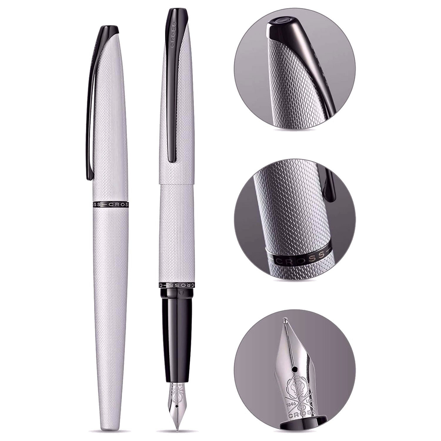 Cross ATX Brushed Chrome Fountain Pen