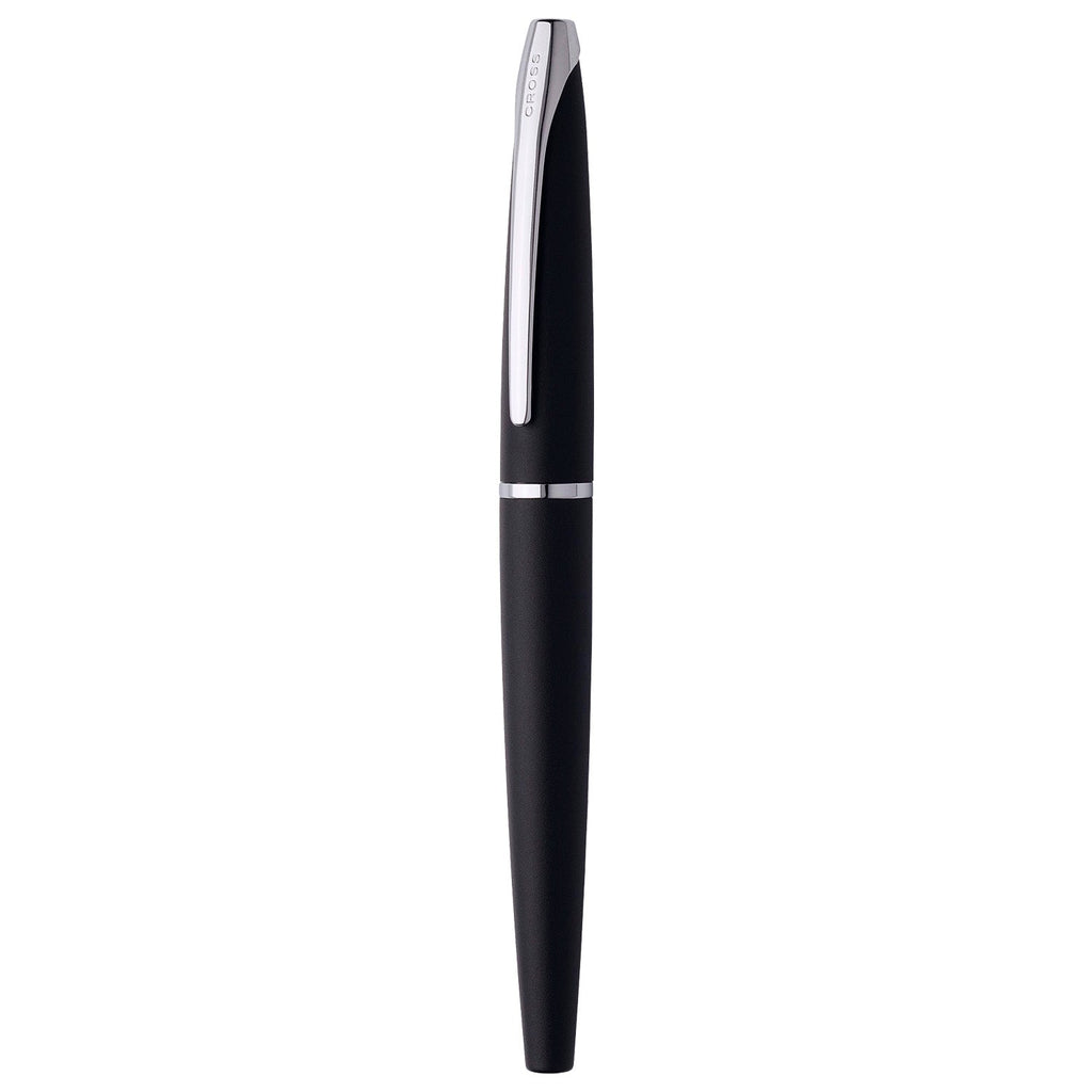Cross ATX Basalt Black Fountain Pen with Chrome-Plated Appointments and Stainless Steel Nib Item# 886-3 - Image 3