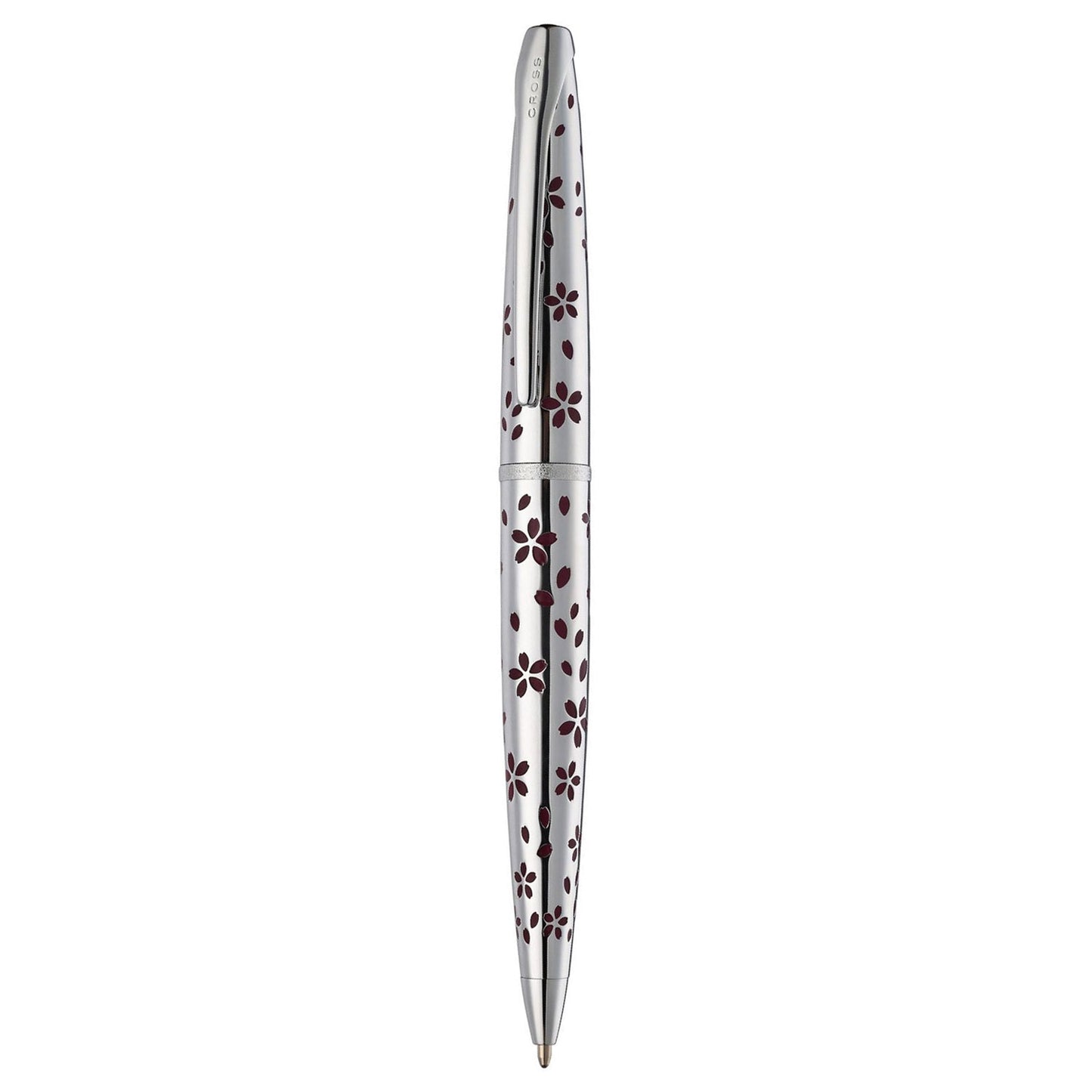 Cross ATX Cherry Blossom Polished Chrome CT Ballpoint Pen 882-52