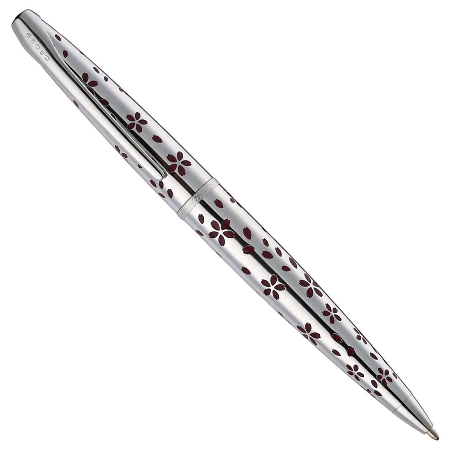 Cross ATX Cherry Blossom Polished Chrome CT Ballpoint Pen 882-52
