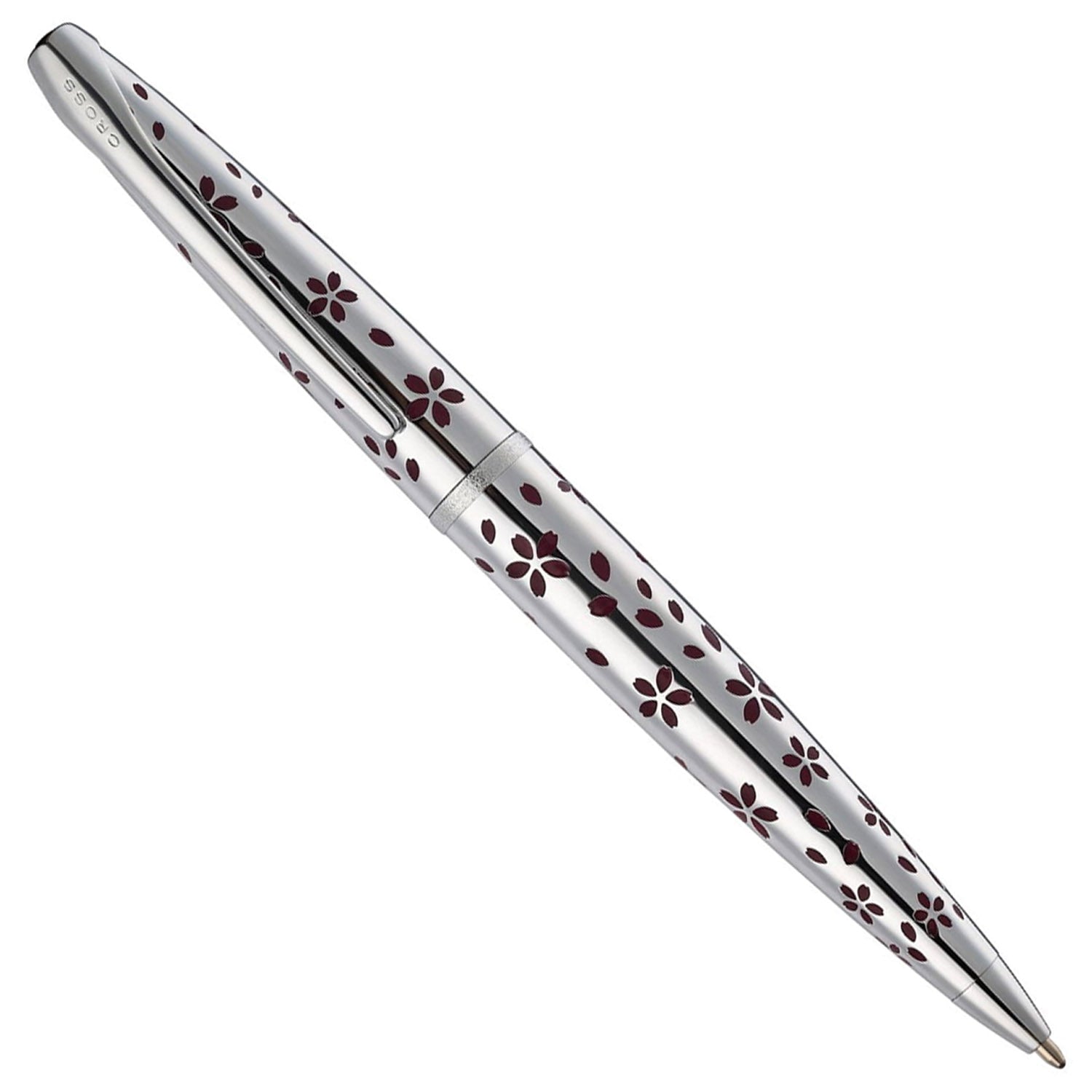 Cross ATX Cherry Blossom Polished Chrome CT Ballpoint Pen 882-52