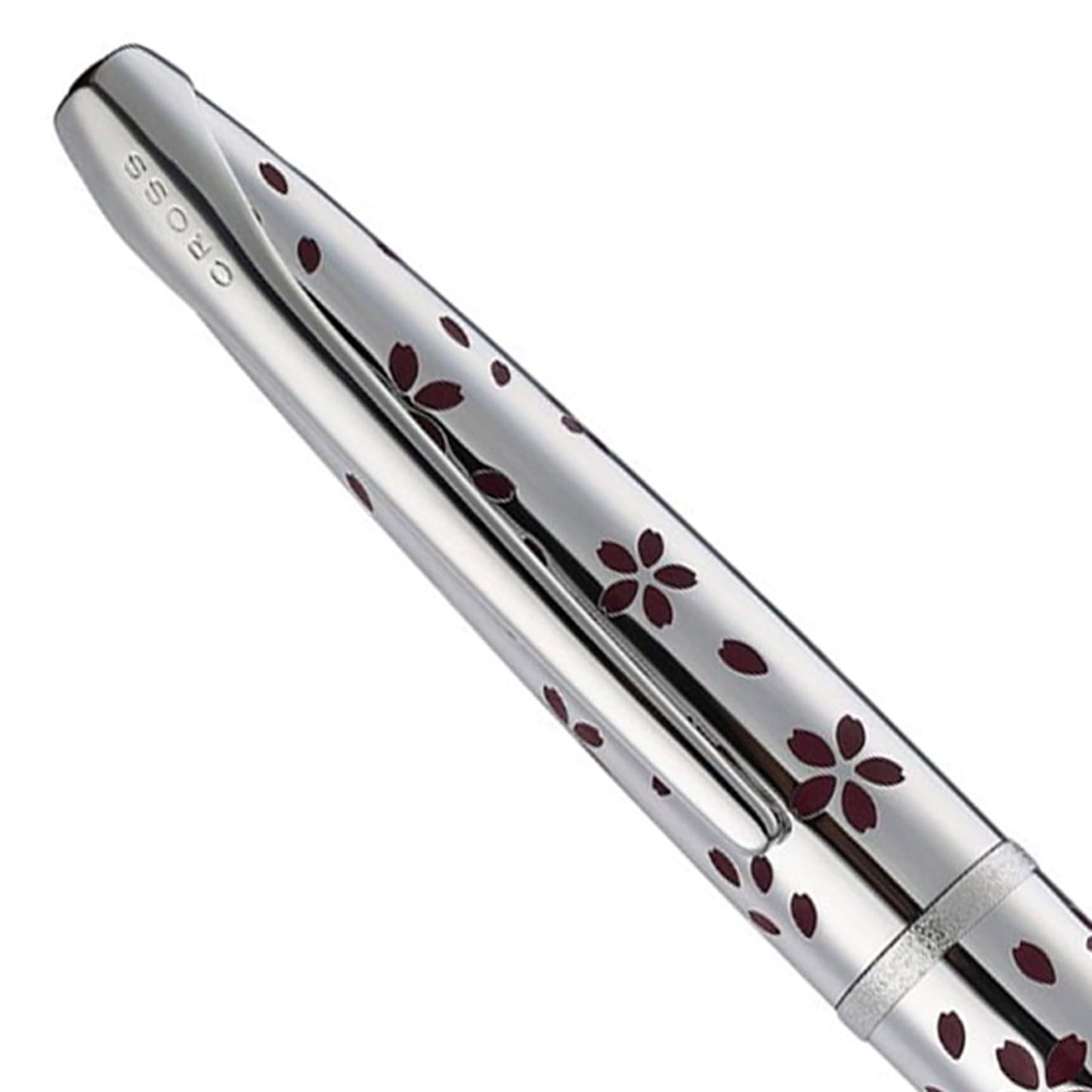 Cross ATX Cherry Blossom Polished Chrome CT Ballpoint Pen 882-52