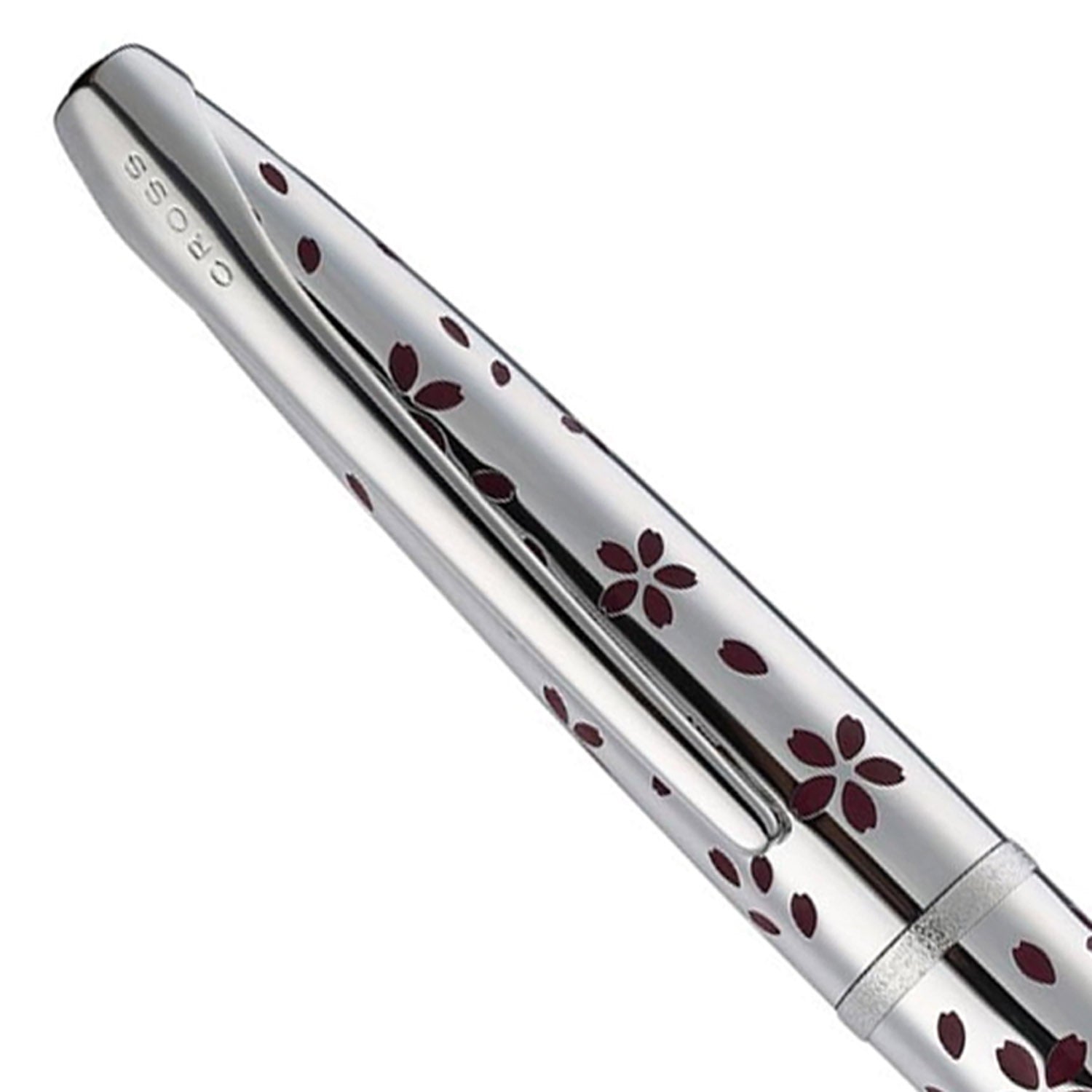 Cross ATX Cherry Blossom Polished Chrome CT Ballpoint Pen 882-52