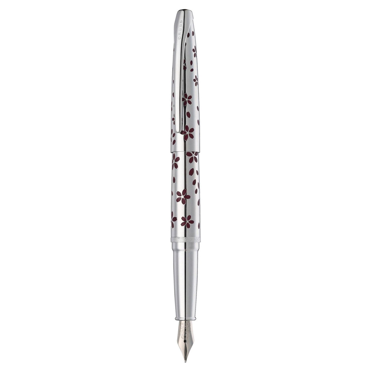 Cross ATX Cherry Blossom Polished Chrome CT Fountain Pen
