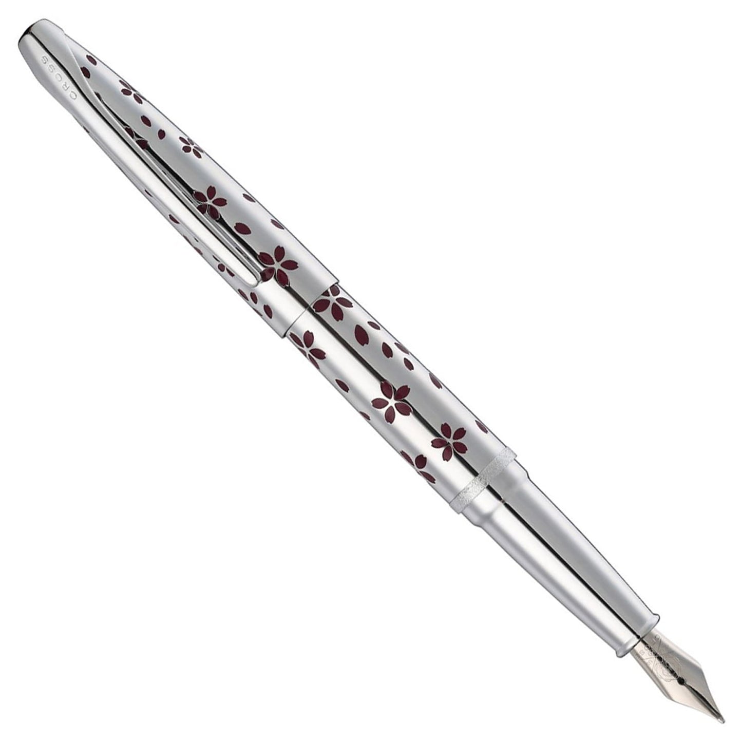 Cross ATX Cherry Blossom Polished Chrome CT Fountain Pen
