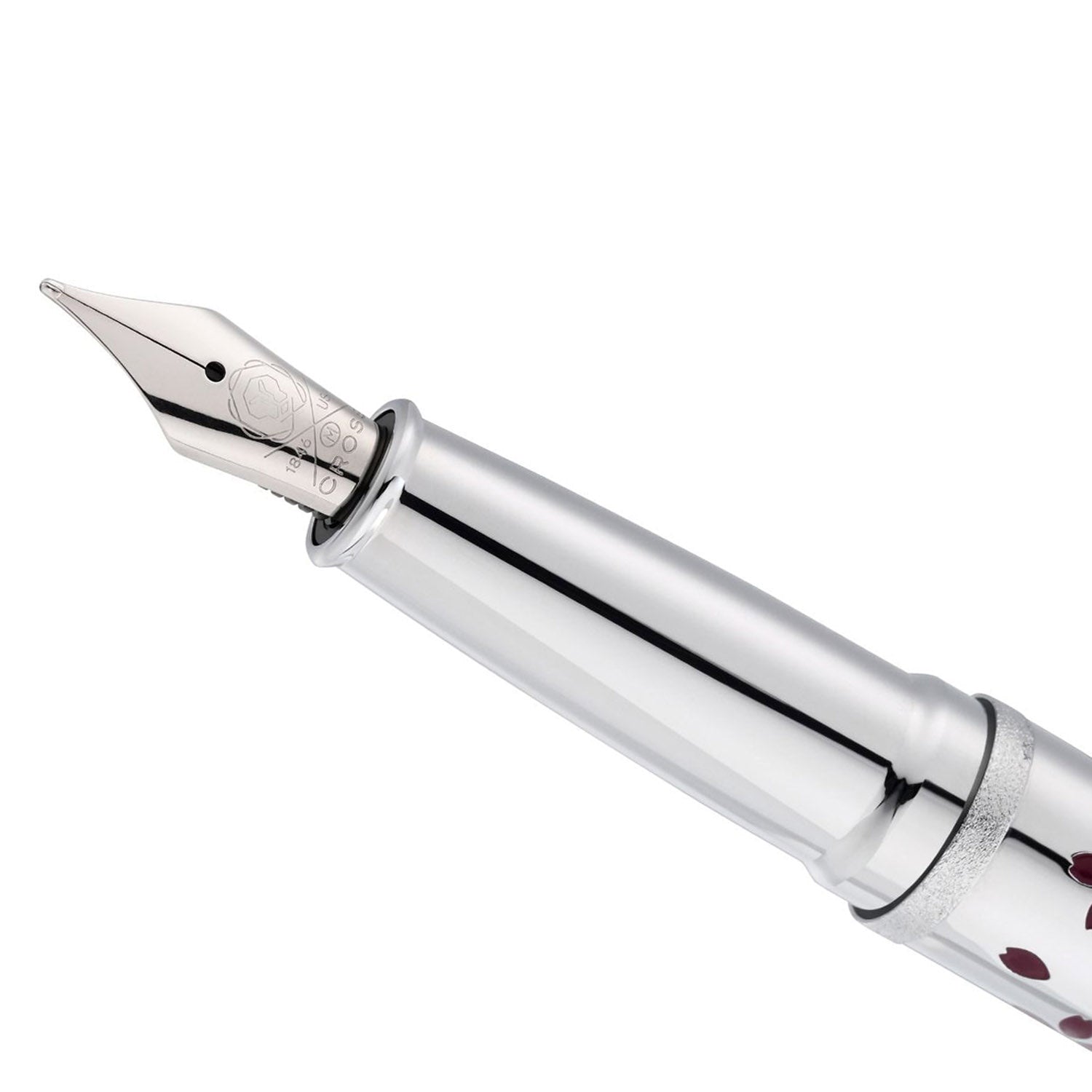 Cross ATX Cherry Blossom Polished Chrome CT Fountain Pen