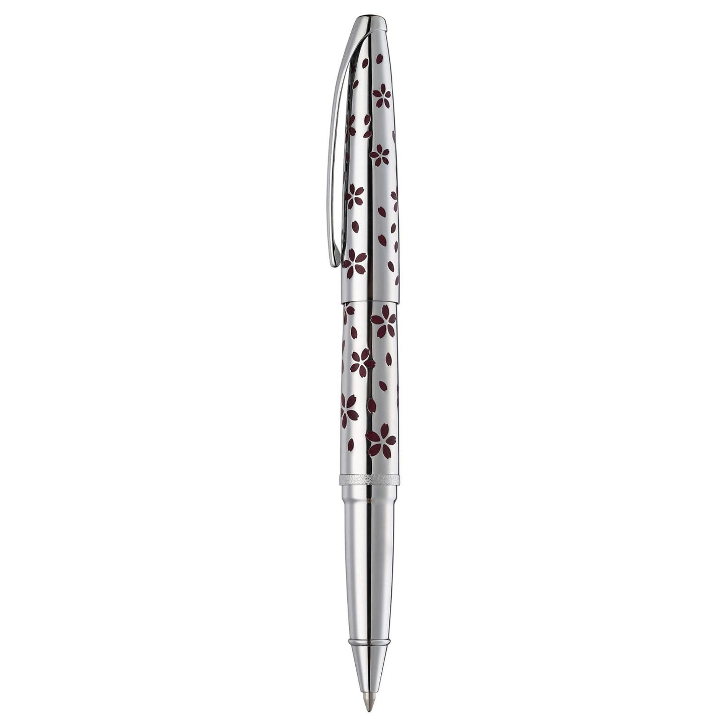 Cross ATX Cherry Blossom Polished Chrome CT Roller Ball Pen 885-52