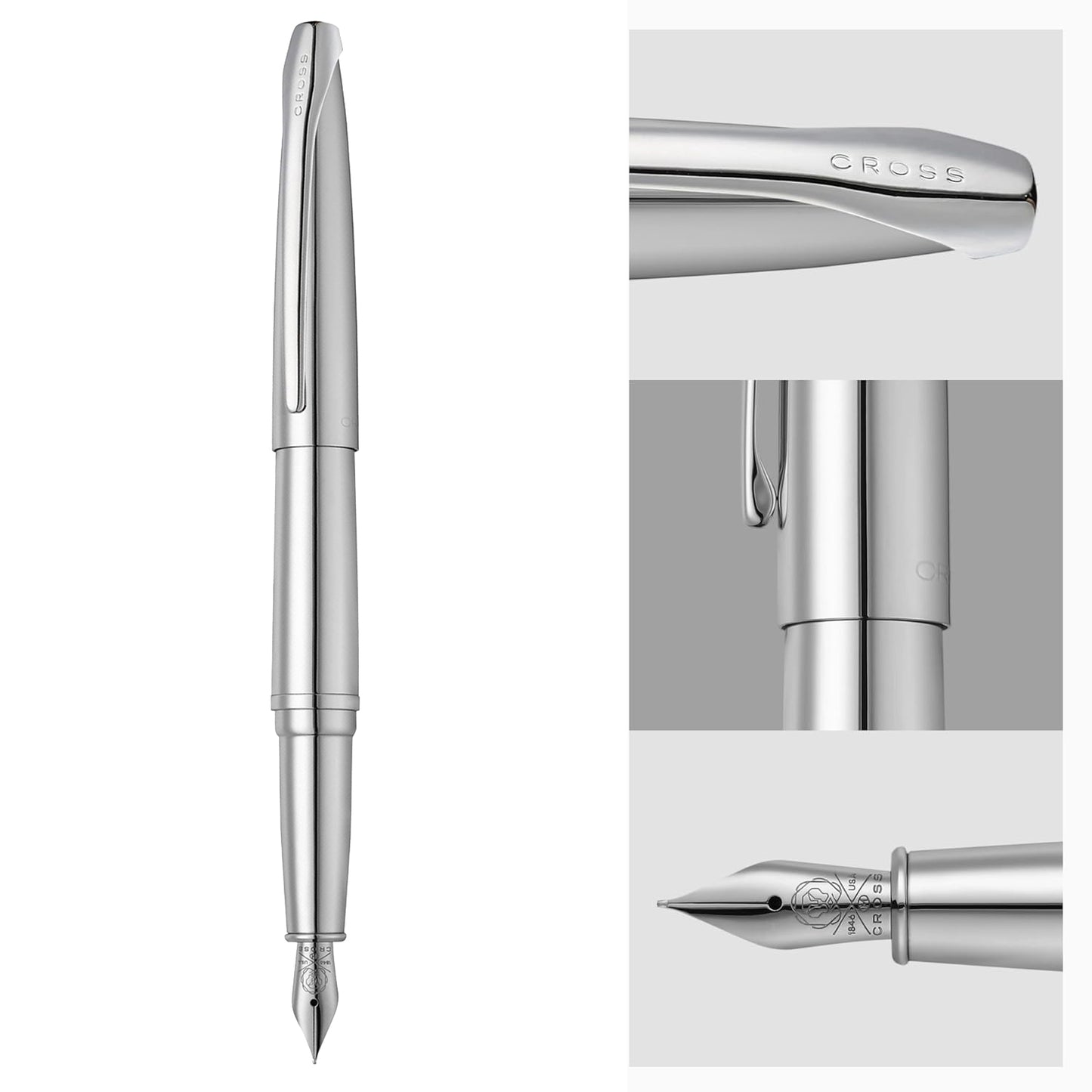 Cross ATX Pure Chrome CT Fountain Pen