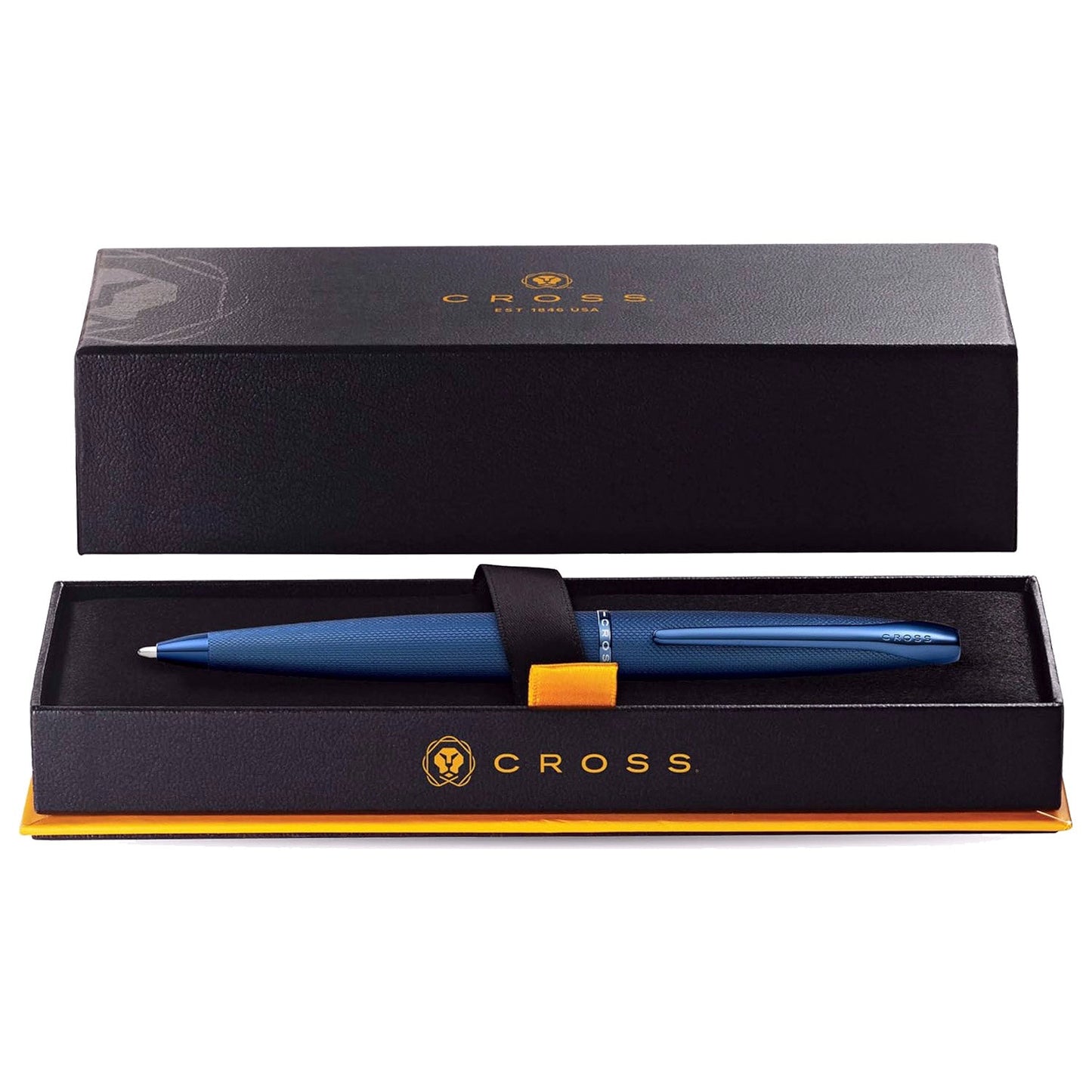 Cross ATX Sandblasted Dark Blue Ballpoint Pen 882-45
