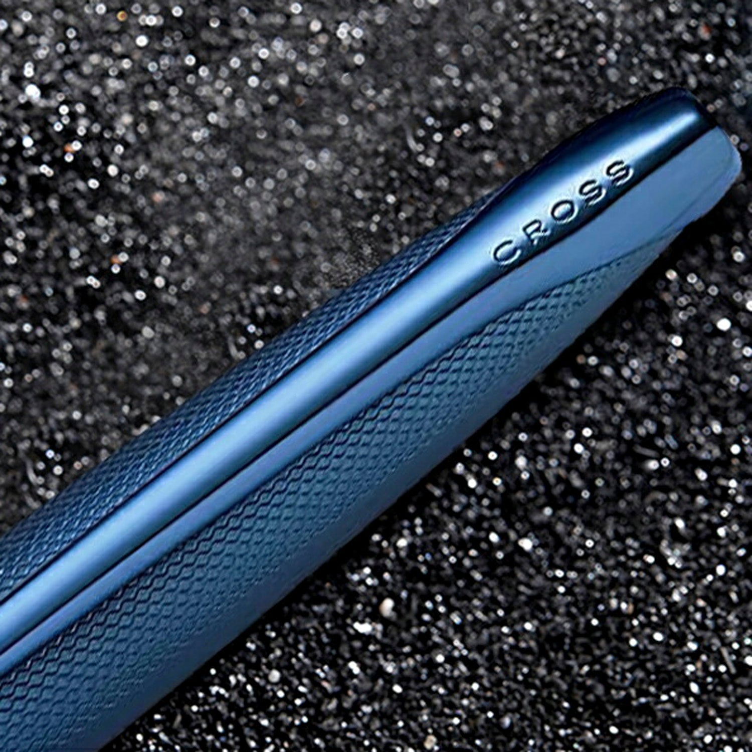 Cross ATX Sandblasted Dark Blue Ballpoint Pen 882-45