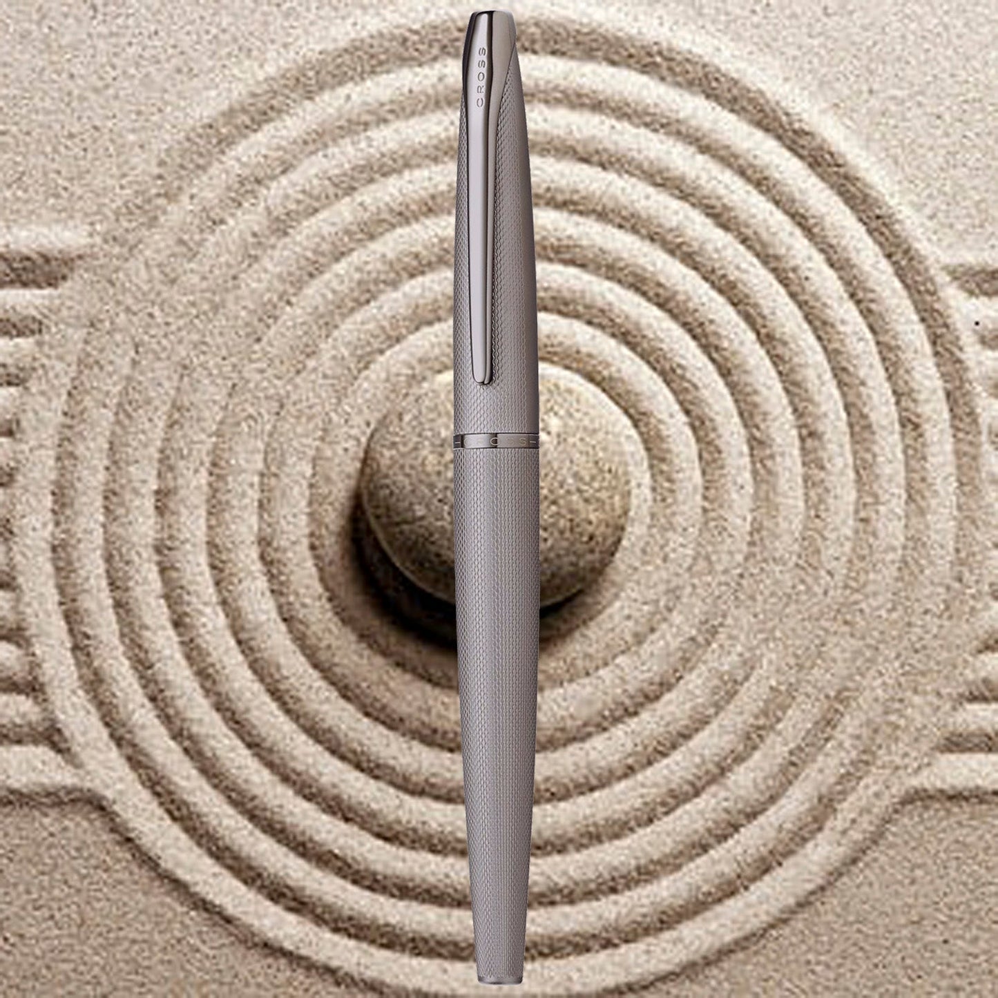 Cross ATX Sandblasted Titanium Gray Roller Ball Pen 885-46