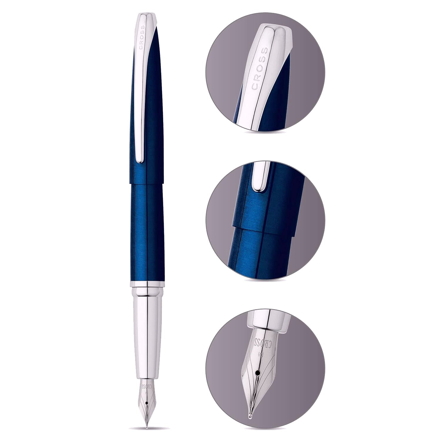 Cross ATX Translucent Blue CT Fountain Pen