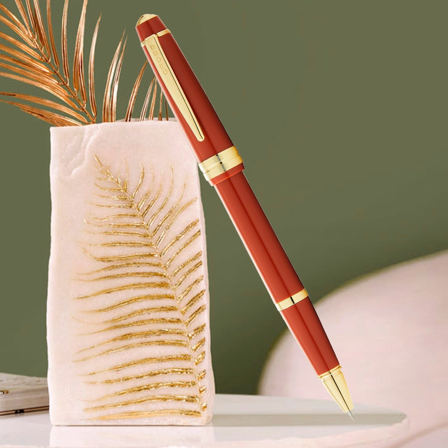 Cross Bailey Light Amber GT Roller Ball Pen AT0745-13