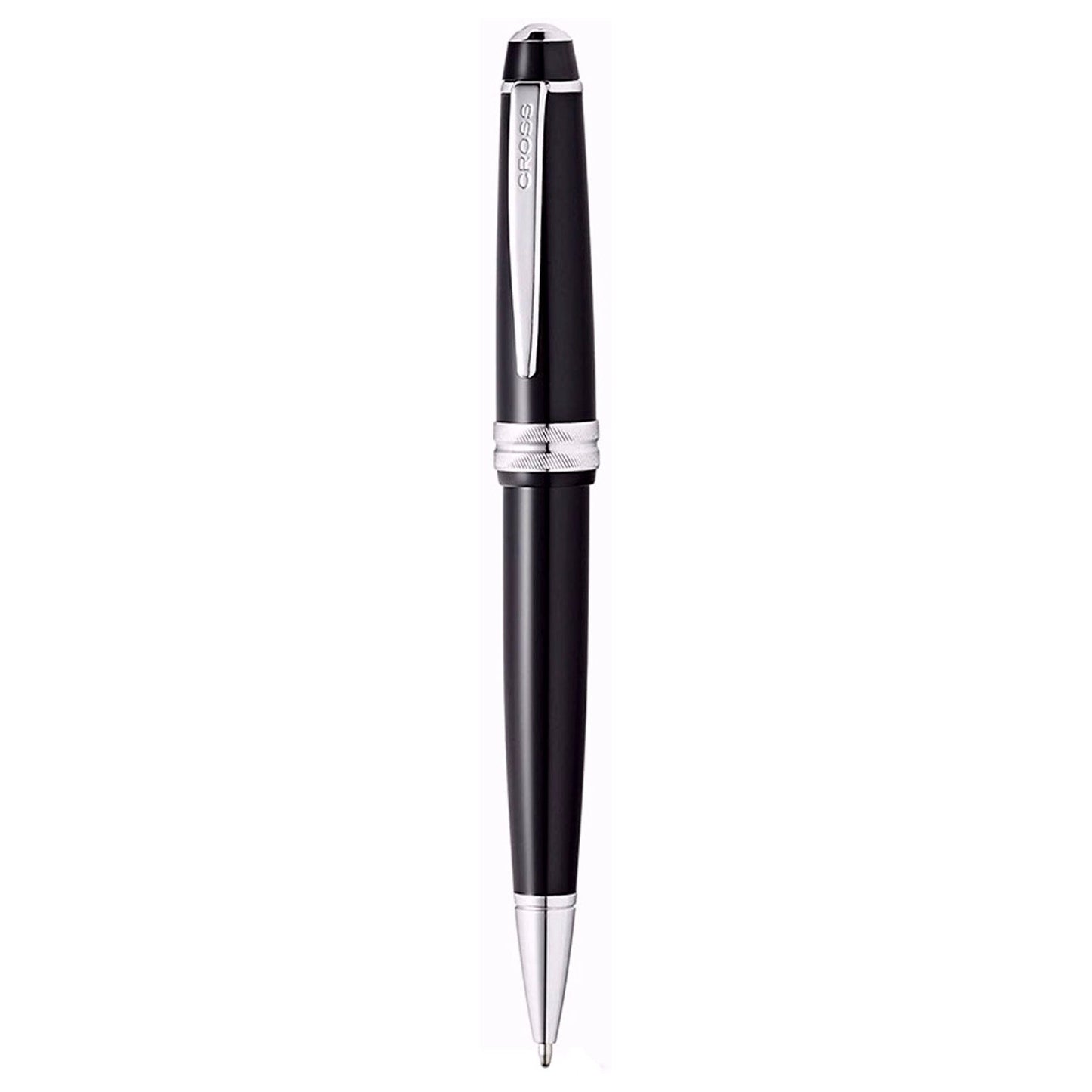 Cross Bailey Light Black CT Ballpoint Pen + Leather Card Holder Black Gift Set AT0742-1