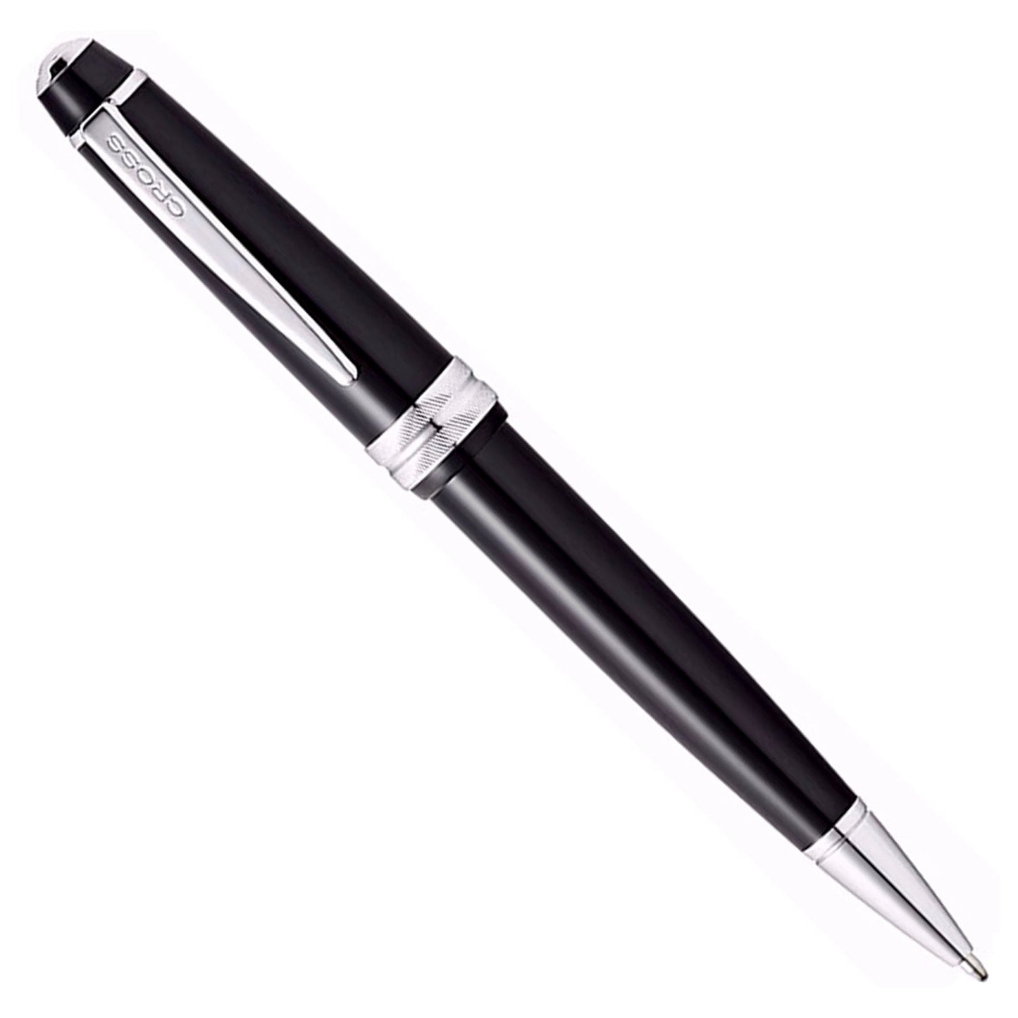 Cross Bailey Light Black CT Ballpoint Pen + Leather Card Holder Black Gift Set AT0742-1
