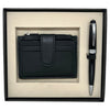 Cross Bailey Light Black CT Ballpoint Pen + Leather Card Holder Black Gift Set AT0742-1