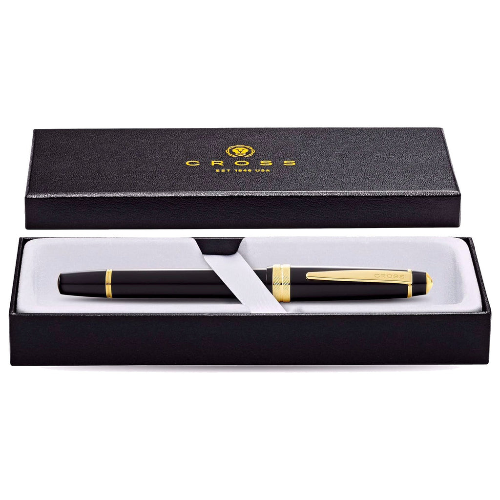 Cross Bailey Light Polished Black Resin w/Gold Plated Trim Rollerball Pen Item# AT0745-9 - Image 3